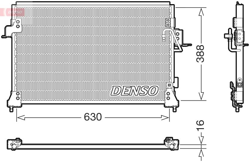 DENSO DCN14005 Condenser, air conditioning