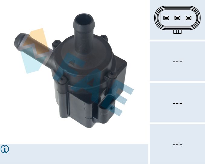 FAE 50033 Auxiliary water pump (cooling water circuit)