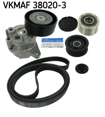 SKF VKMAF 38020-3 V-ribbed belt set