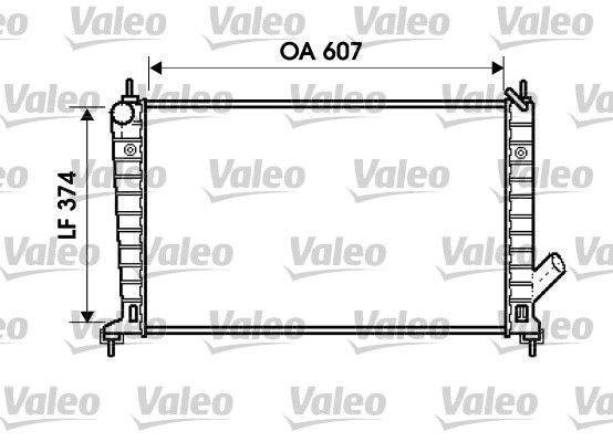 VALEO 734714 Radiator, engine cooling