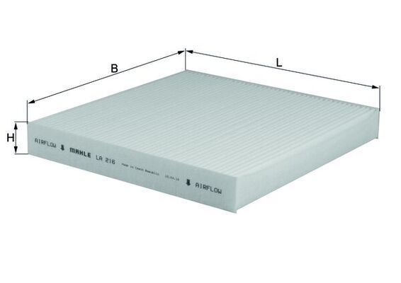 KNECHT LA 216 Filtras, salono oras