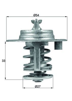MAHLE TX 95 83D Thermostat, coolant