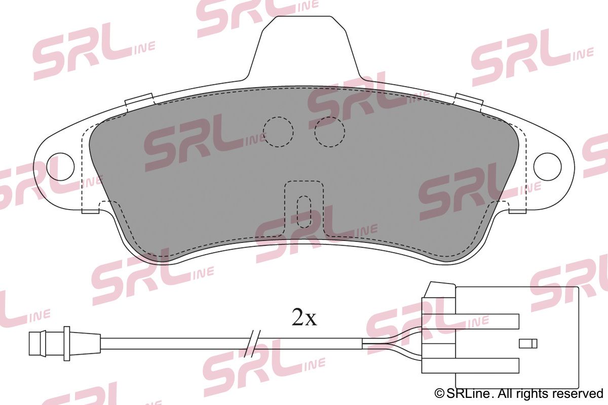SRLINE S70-1375 Brake pad set, disc brake