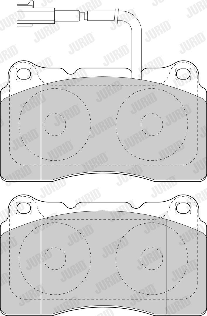 JURID 573637J Brake pad set, disc brake