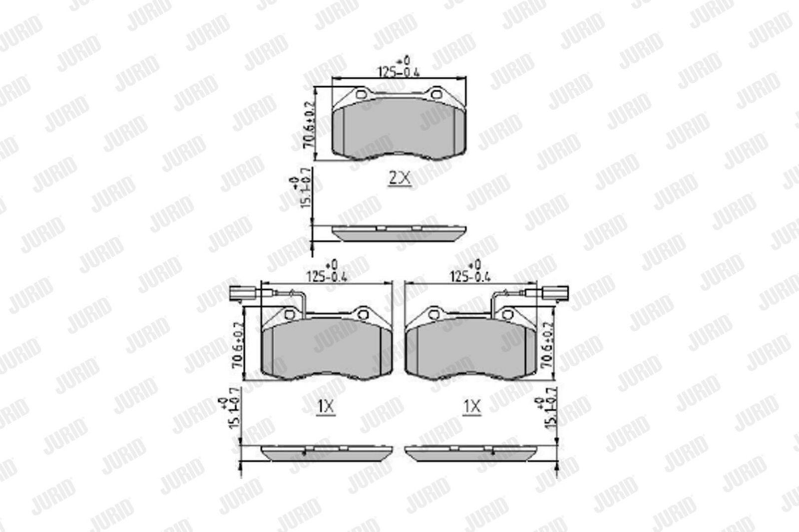 Brake Pad Set, disc brake-1
