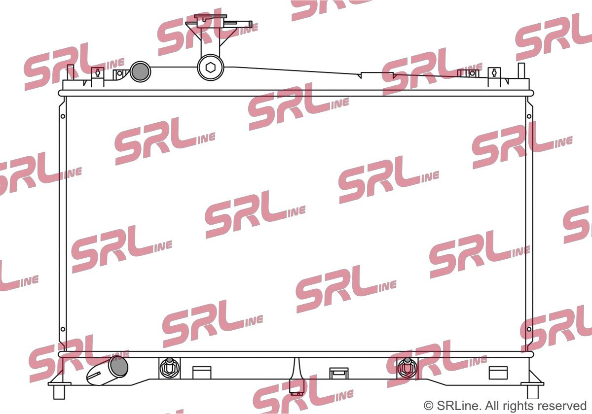 SRLINE 451908-2 Radiator, engine cooling