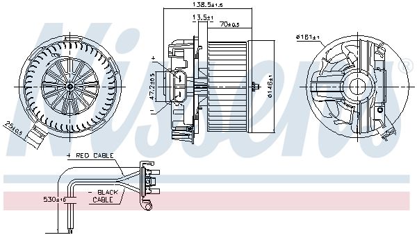 NISSENS 87385 Interior blower