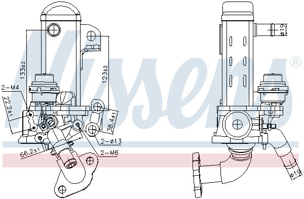 Cooler, exhaust gas recirculation