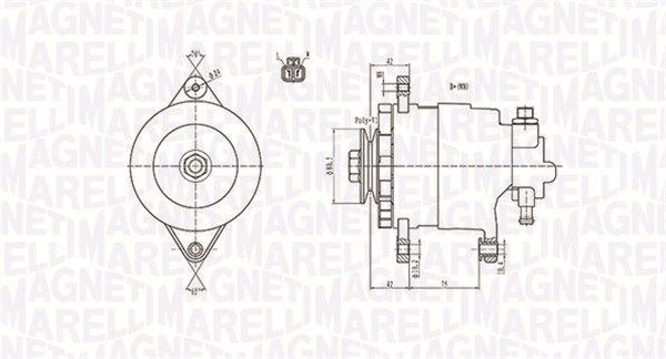 MAGNETI MARELLI 063731172010 Alternator