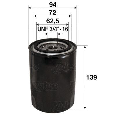 VALEO 586064 Oil filter