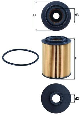 KNECHT OX 160D Oil filter
