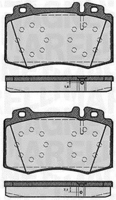 MAGNETI MARELLI 363916060585 Brake pad set, disc brake