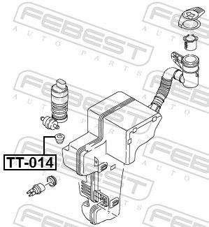 Gasket, washer fluid pump/washer fluid reservoir-1
