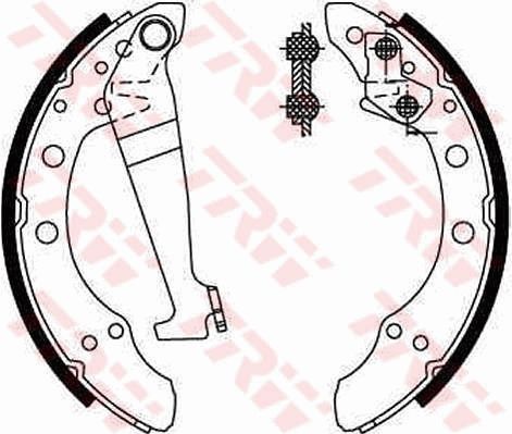 TRW GS8092 Brake shoe set