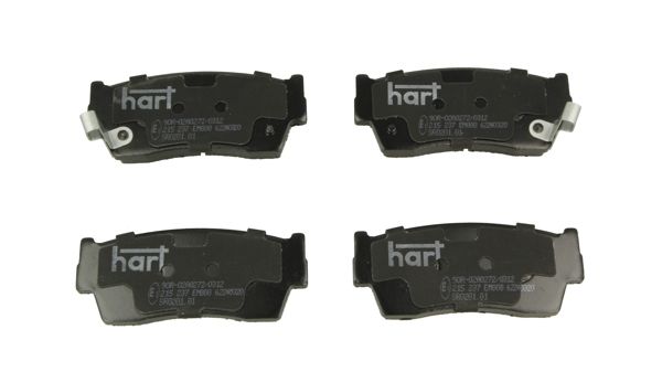 HART 215 237 Stabdžių trinkelių rinkinys, diskinis stabdys