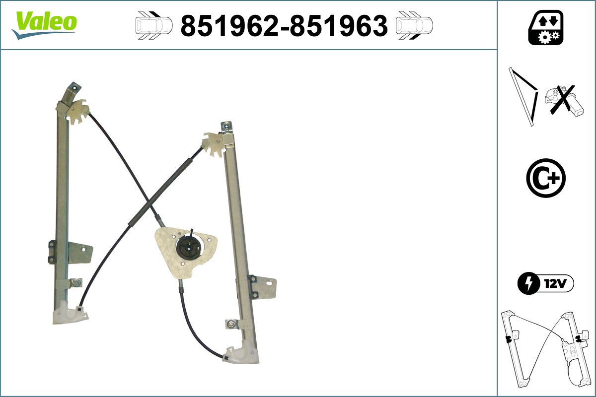 VALEO 851962 Window regulator