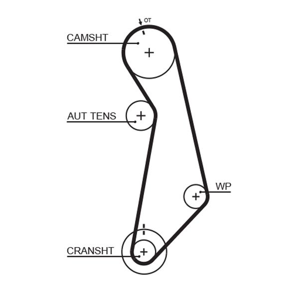 GATES 5489XS Timing belt