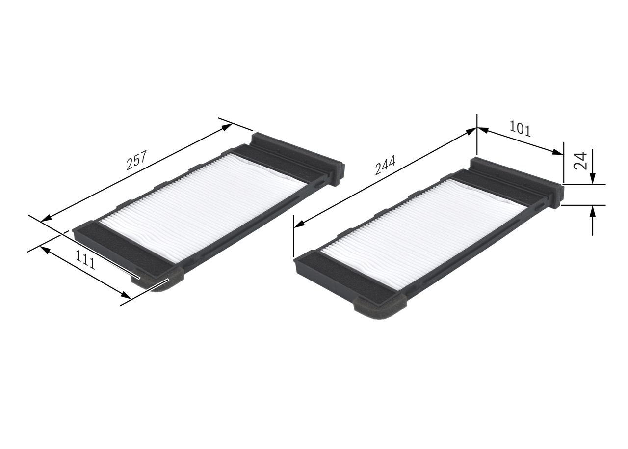 BOSCH 1 987 432 118 Filter, cabin air