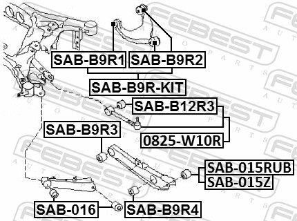 Repair Kit, control arm-1