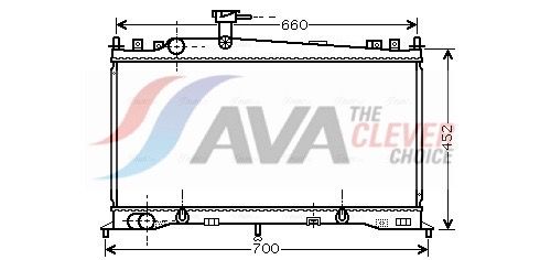 AVA CLEVER CHOICE MZ2161 Radiator, engine cooling
