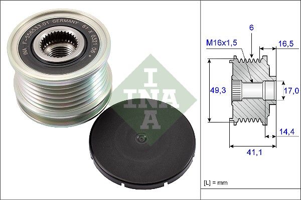 Alternator Freewheel Clutch
