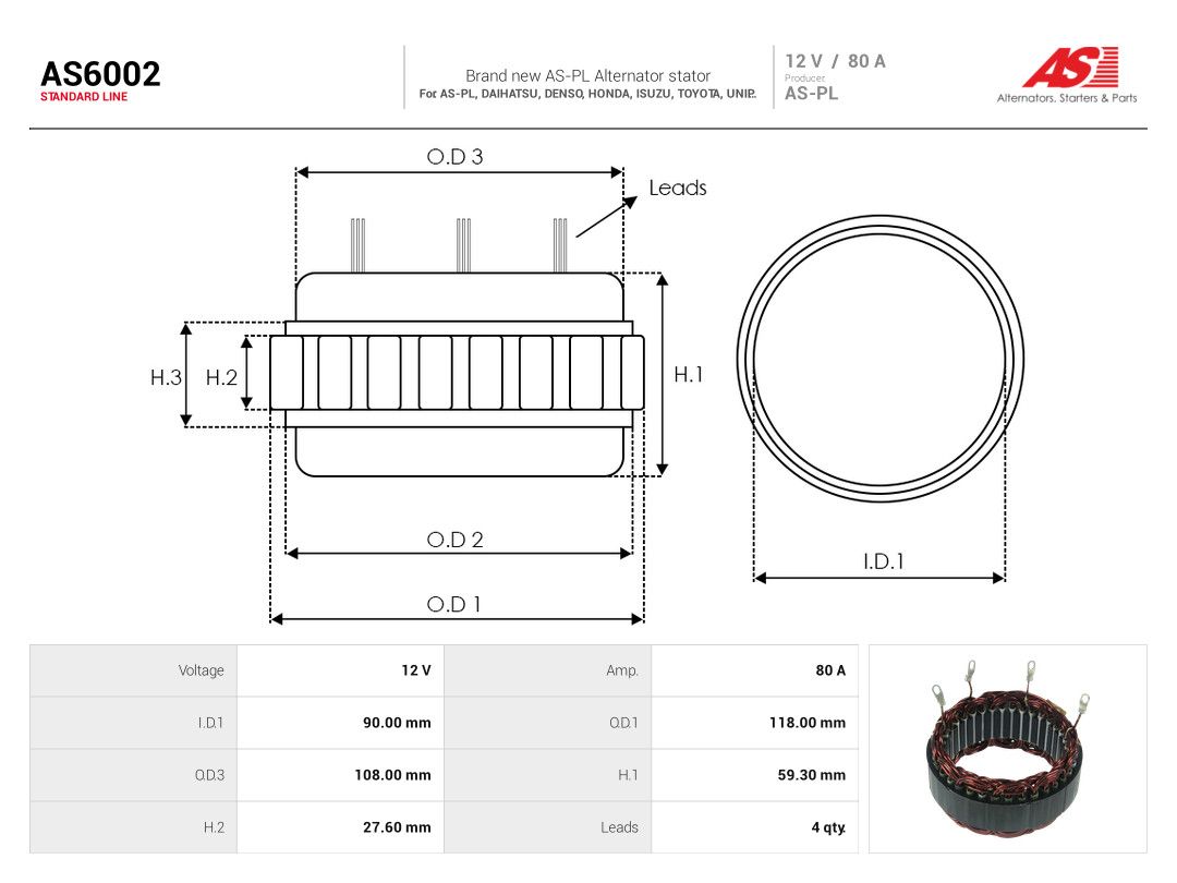 Stator, alternator-1