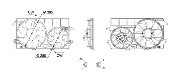 MAHLE CFF 762 000S Fan, engine cooling