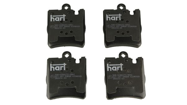 HART 221 647 Stabdžių trinkelių rinkinys, diskinis stabdys