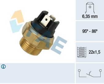 FAE 37330 Temperature switch, radiator fan