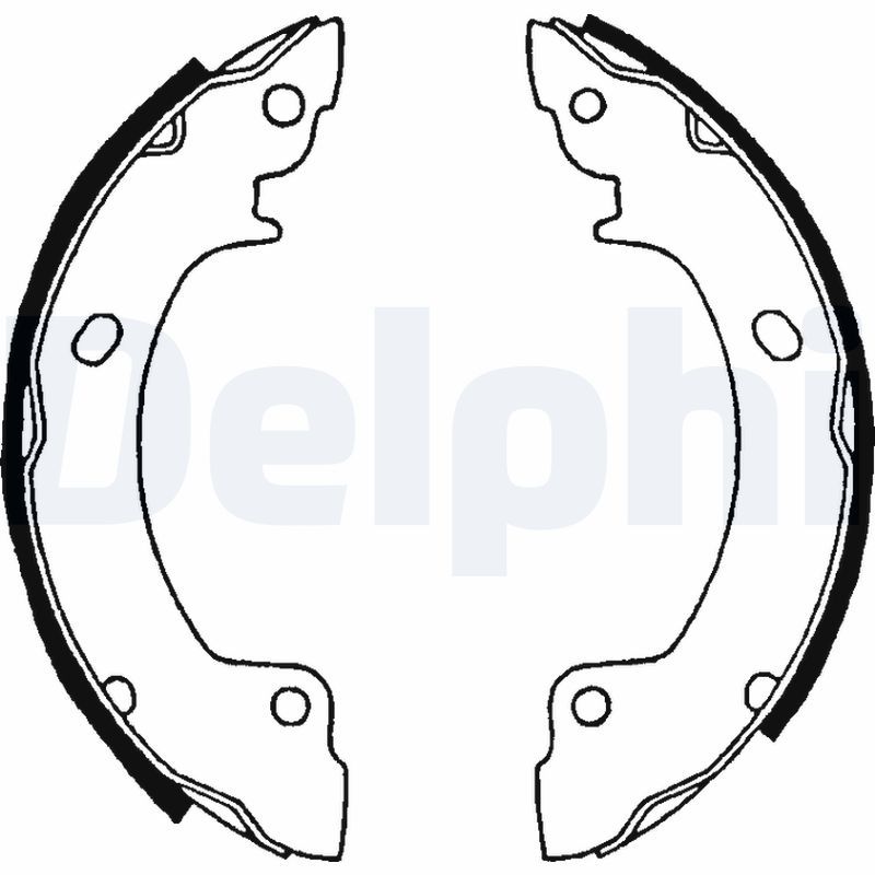 DELPHI LS1514 Brake shoe set