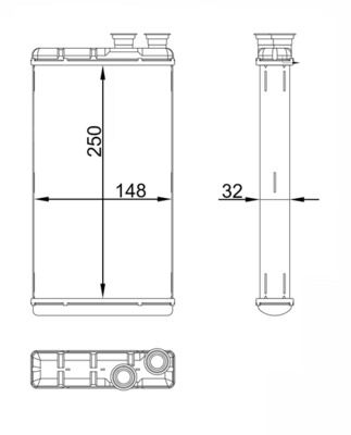 MAHLE AH 310 000S Heat exchanger, interior heating