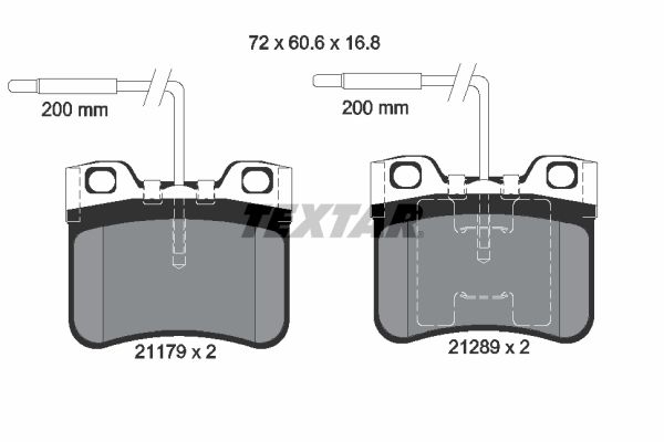 TEXTAR 2117902 Brake pad set, disc brake