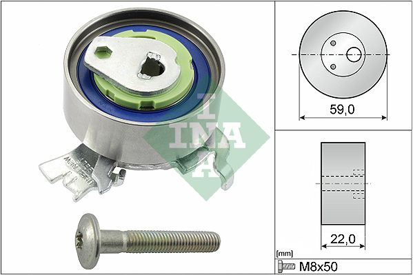 SCHAEFFLER INA 531 0518 30 Tensioner pulley, timing belt