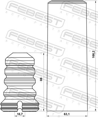 Dust Protection Kit, shock absorber-1