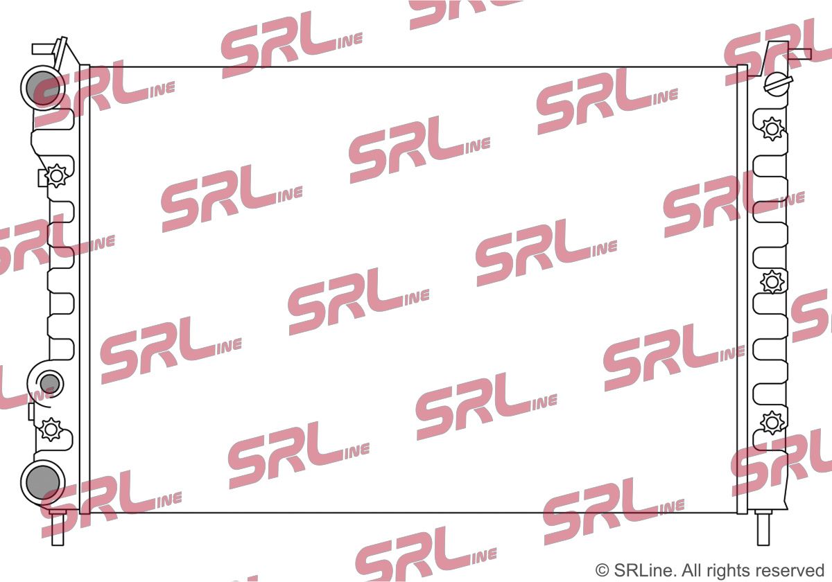 SRLINE 300508-2 Radiator, engine cooling