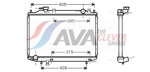 AVA CLEVER CHOICE MZ2171 Radiator, engine cooling