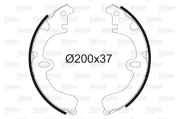 VALEO 562599 Brake shoe set