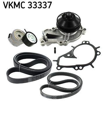 SKF VERTEVO VKMC 33337 Water pump + v-ribbed belt kit