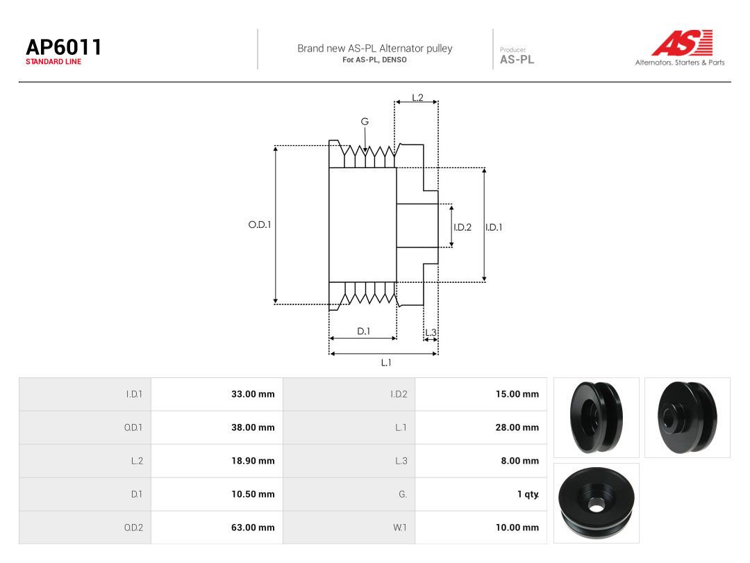 Belt Pulley, alternator-4