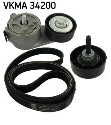 SKF VKMA 34200 V formos rumbuotas diržas, komplektas
