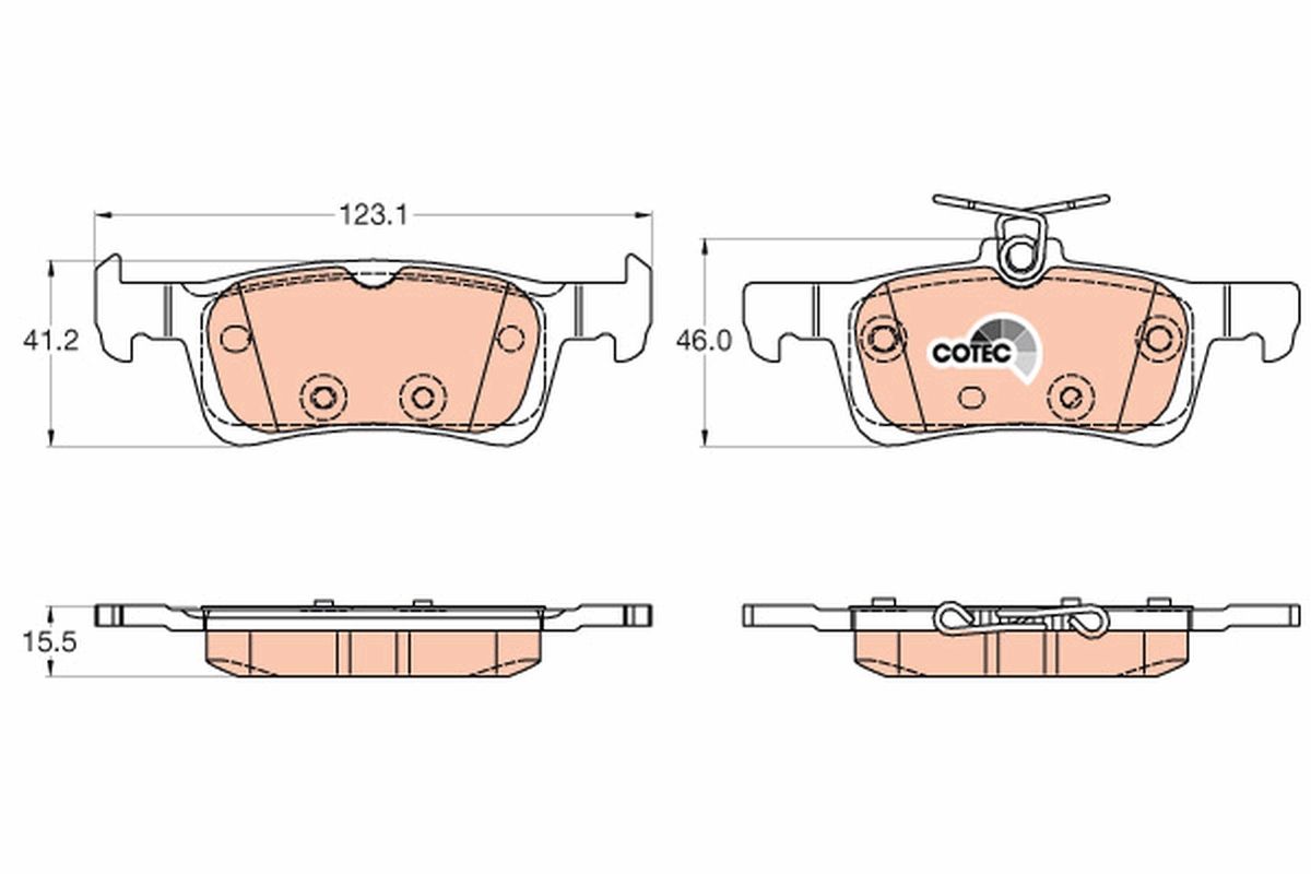 Brake Pad Set, disc brake-1