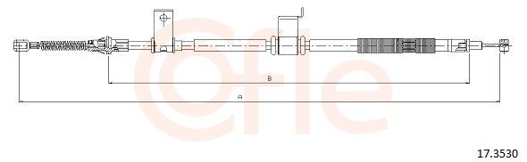Cable Pull, parking brake-main
