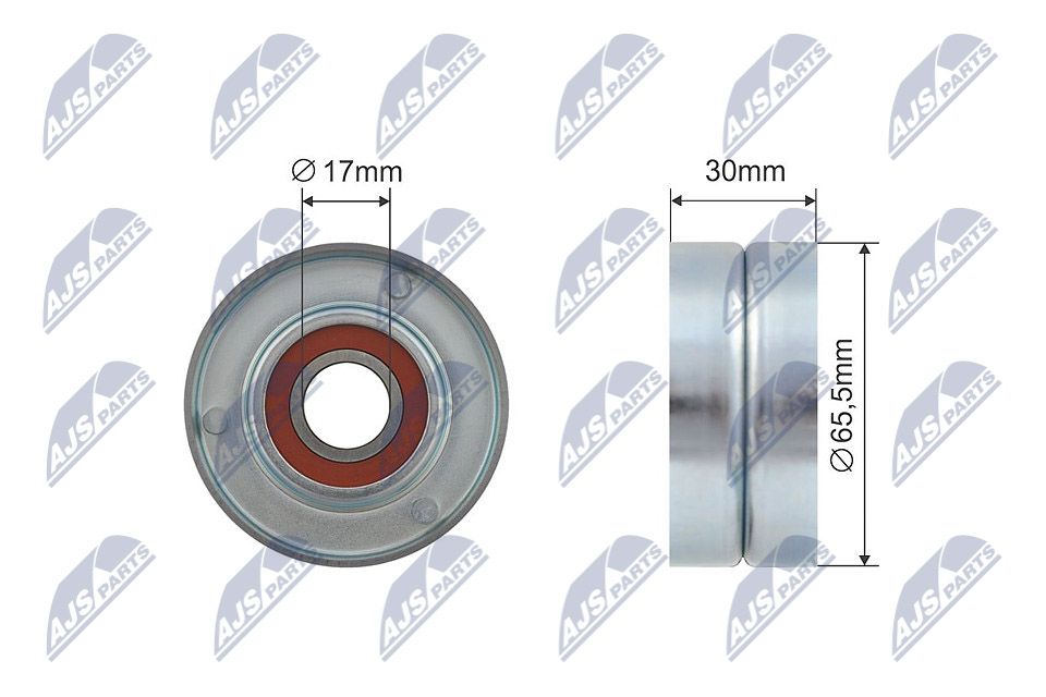 NTY RNK-RE-004 Tensioner pulley, v-ribbed belt