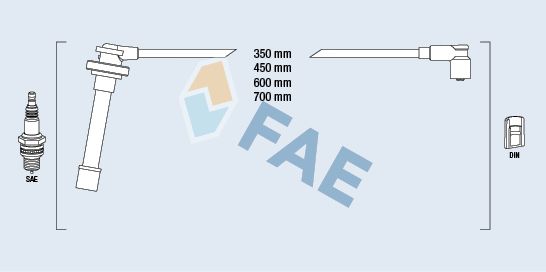FAE 85860 Ignition cable kit