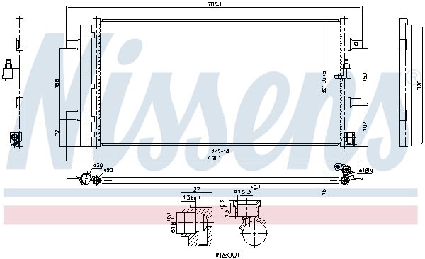 NISSENS 941261 Condenser, air conditioning
