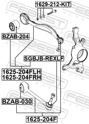 Mounting, control/trailing arm-1
