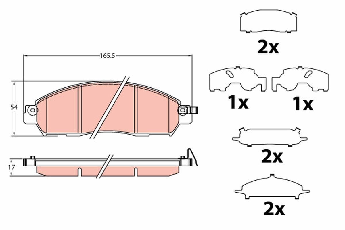 Brake Pad Set, disc brake-1