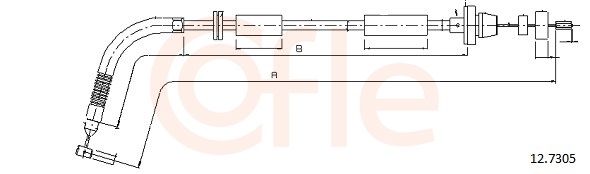 COFLE 92.12.7305 Accelerator cable