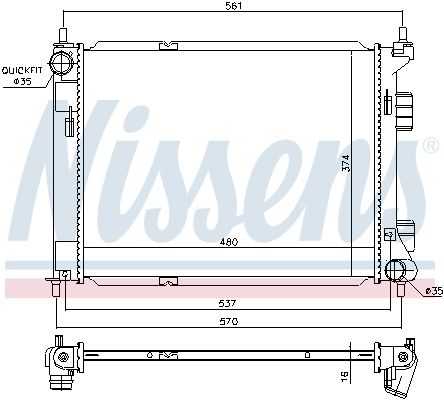 Radiator, engine cooling-4