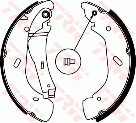 TRW GS8690 Brake shoe set